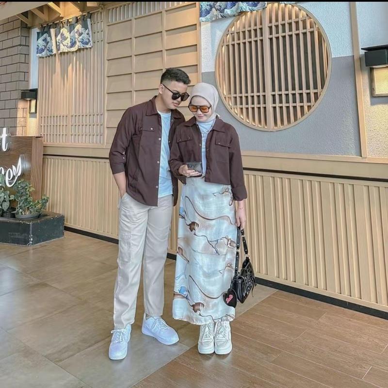 Product Introduction of Set Couple Pasangan Dapat 2 PCS Semi Parka Korean Style 2