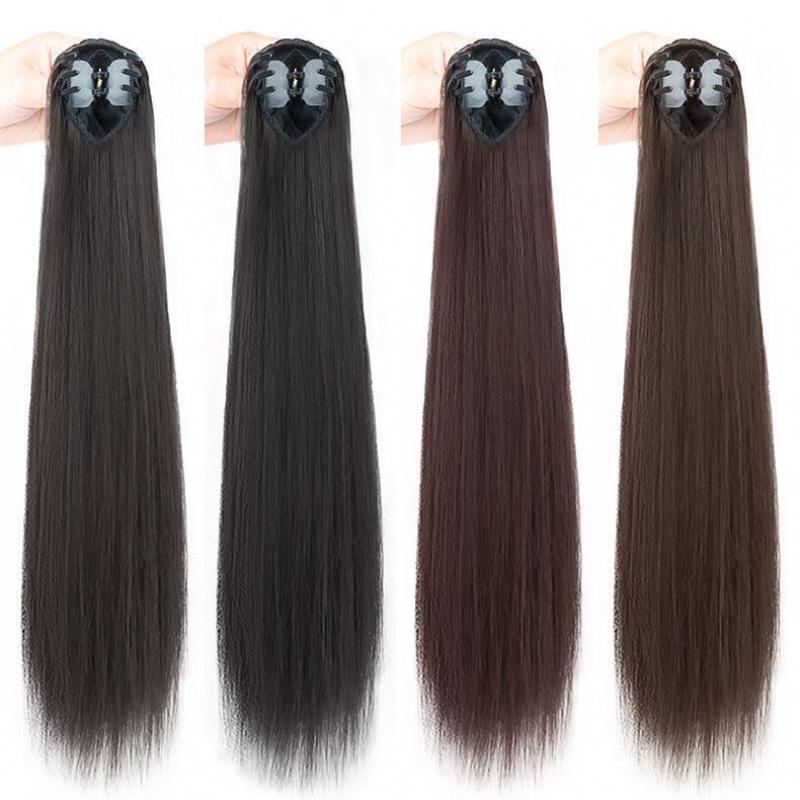 Product Introduction of Tóc Giả Đuôi Ngựa Nữ, Màu Đen Thanh Lịch, Tóc Dài Và Thẳng, Bồng Bềnh, Tăng độ phồng, Kiểu Dây Kẹp Tóc, Thích Hợp Cho Tóc Đuôi Ngựa Thẳng, JIU2PAI 0