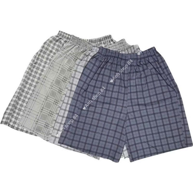 COMBO 5 Quần short quần đùi nam mặc nhà cho người trung niên phom rộng thoải mái Menswear