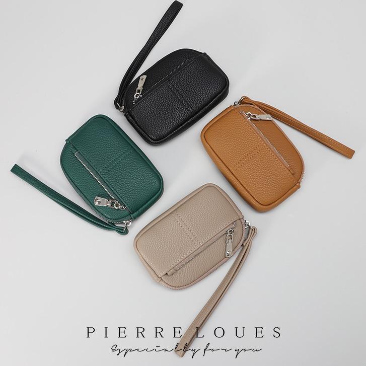 Ví Nữ, Da PU, Thiết Kế Đơn Giản, Màu Trơn Cầm Tay, Có Khóa Kéo