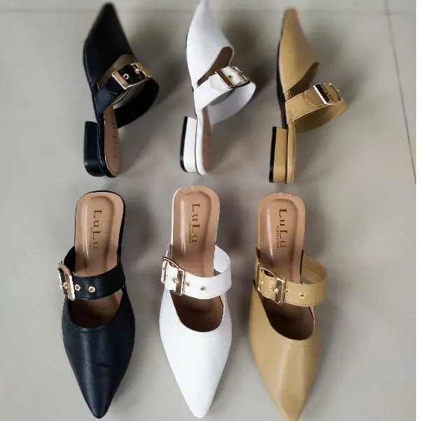 SANDAL SELOP GESPER WANITA TERBARU TINGGI HAK 3CM Shoes 0