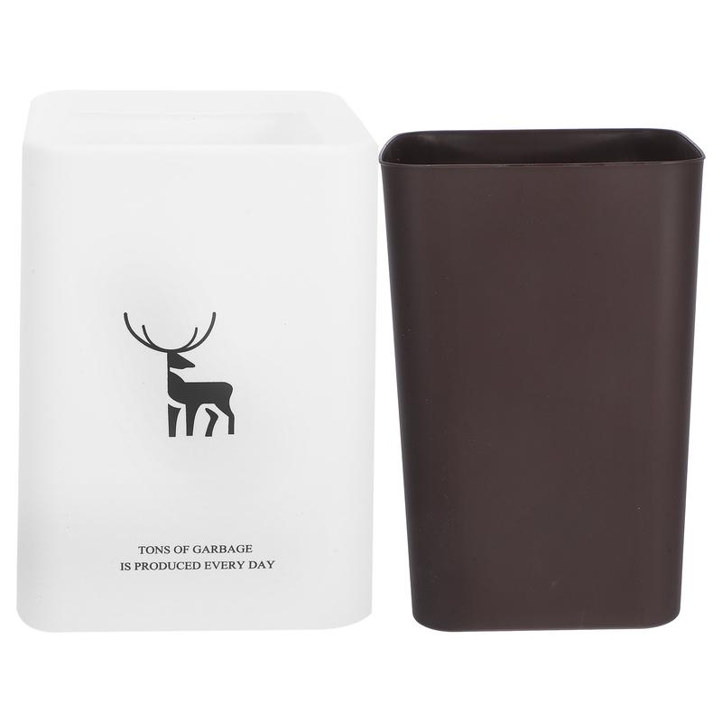 Small Trash Can for Bathroom Waste Basket Trash Can Dorm Room Trash Can for Kitchen Plastic Bathroom Trash Can Cute Trash Can Bin 3