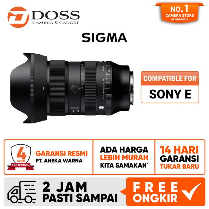 Gambar Sigma 17-40mm f/1.8 DC Art Lens Sony E dari DOSS Camera & Gadget Kota Administrasi Jakarta Pusat Tokopedia