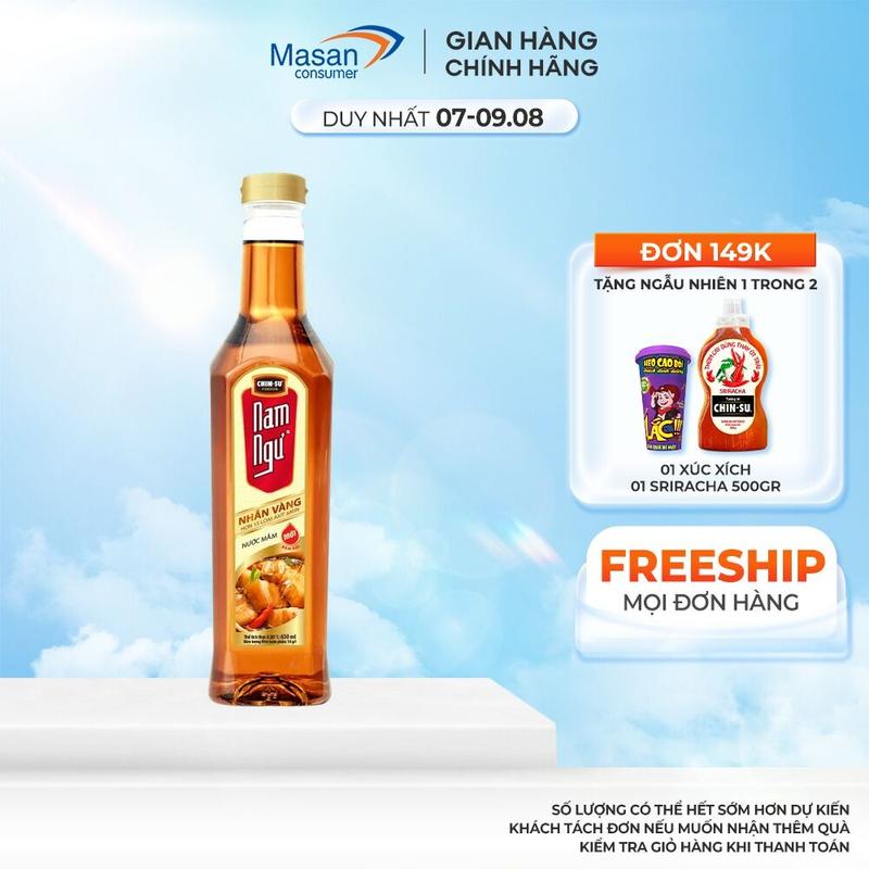Nước Mắm Nam Ngư Nhãn Vàng Chai 650ml