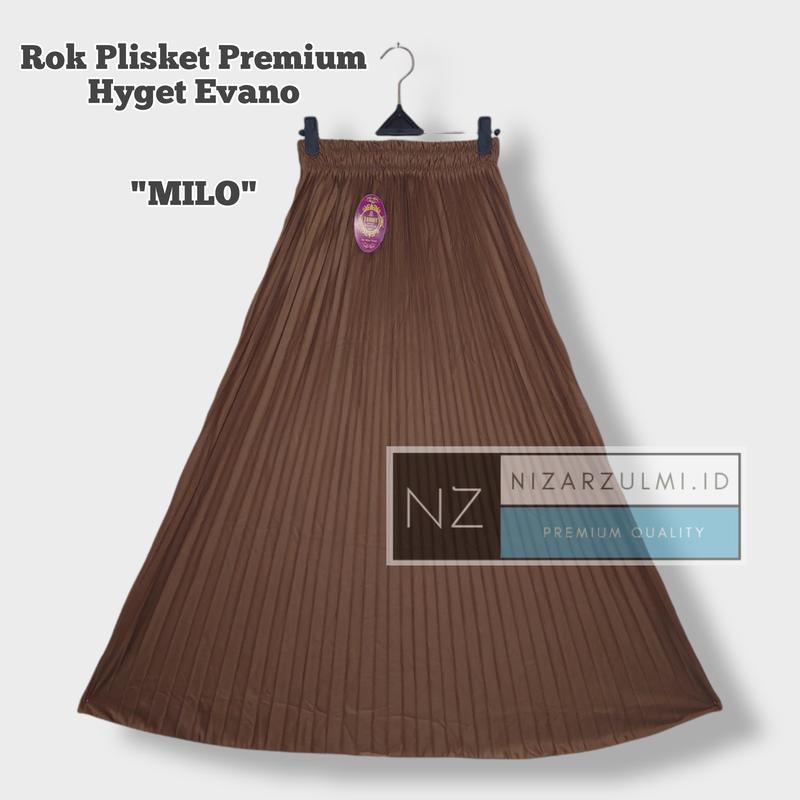 ROK PLISKET PREMIUM BAHAN EVANO TEBAL Fit Muslim Rempel Wanita Panjang Bawahan 5