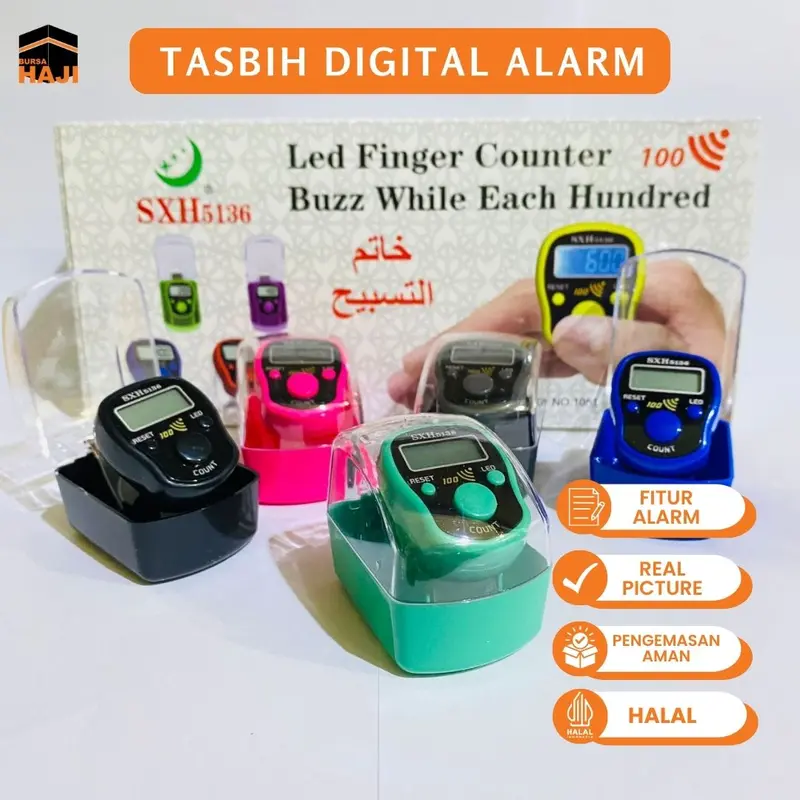 Tasbih Digital LED Alaram Bisa Berbunyi Tiap Angka 100 0