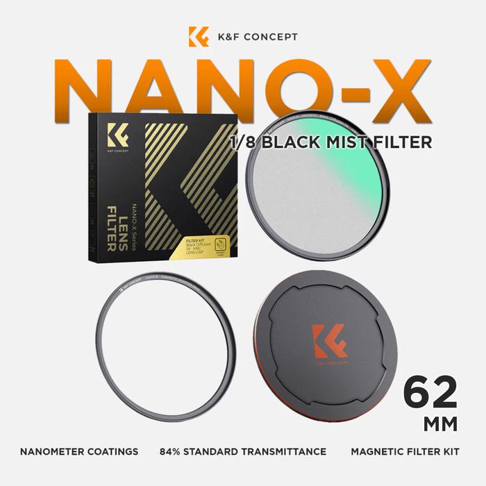 Gambar KNF Concept 62mm Magnetic Nano-X Black Mist 1/8 Filter K&F Concept dari MACRO.id Kota Administrasi Jakarta Barat Tokopedia