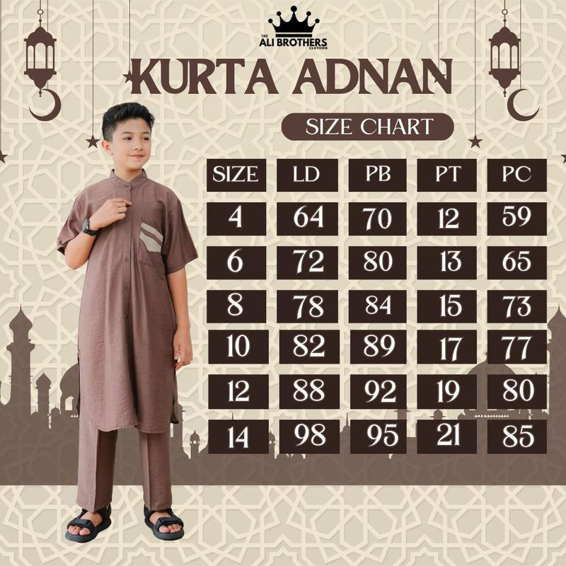 Product Introduction of KURTA ADNAN HUSEIN - Set Kurta Anak Laki-Laki - Ied Raya Series 1