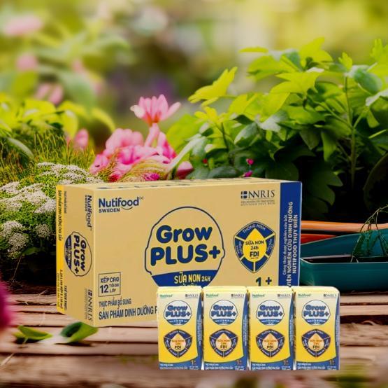  Thùng 48 Hộp 180ml-110ml Sữa Công Thức Pha Sẵn Grow Plus Nutifood Dinh Dưỡng Sữa Non 24h 