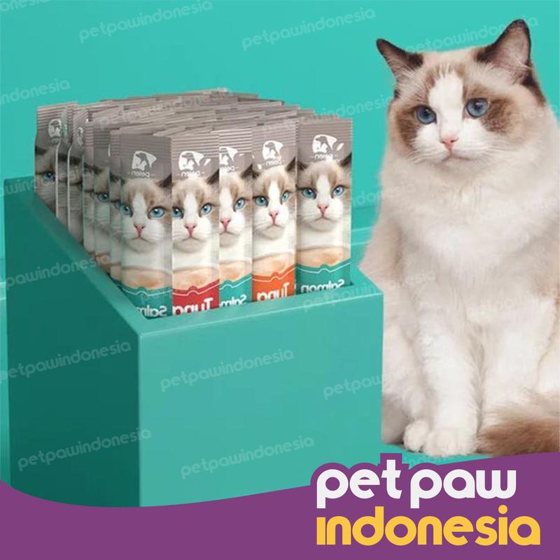 Snack Kucing Cat Snack Treat Wet Food Pasta Pelen Cemilan Kucing 15g 5