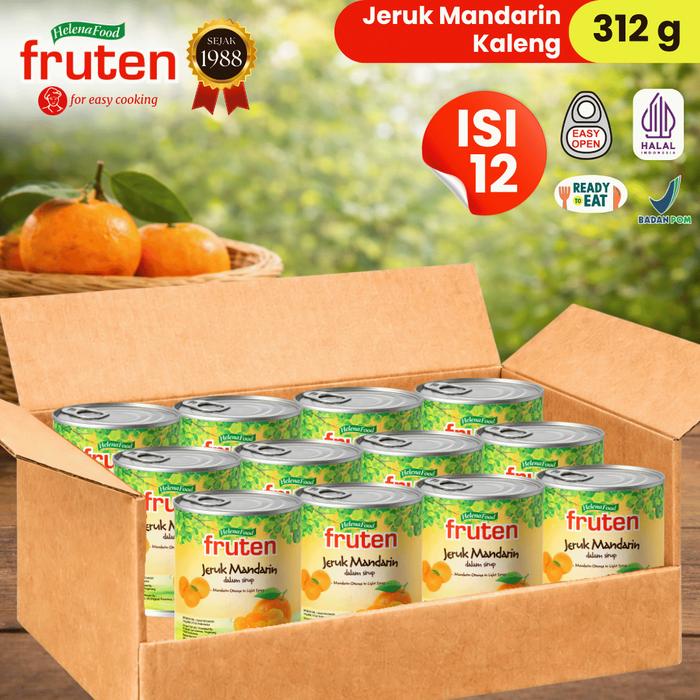 Gambar Fruten Jeruk Mandarin Kaleng (Mandarin Orange) 312 gr - Hemat Isi 12 dari Helenafood Kota Tangerang Tokopedia