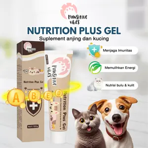 Pawsitive Vibes Nutrition Plus gel 120g - Suplement For Cat & Dog - Vitamin Anjing Kucing Untuk Menjaga Imunitas, Nafsu Makan, Nutrisi Bulu Dan Kulit - Pet Nutrition