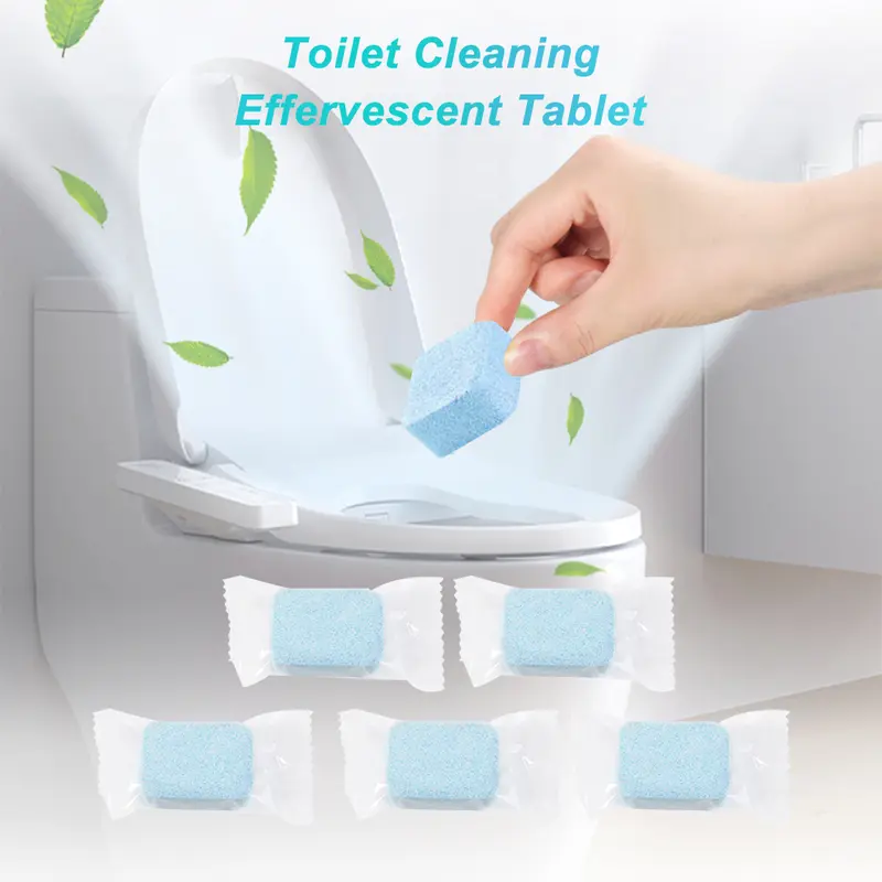 Máy làm sạch bồn cầu, Viên nén sủi bọt, Loại bỏ vết nước tiểu, Loại bỏ bụi bẩn, loại bỏ mùi hôi, cho bồn cầu, chất tẩy cặn, công cụ làm sạch nước xả vải 0