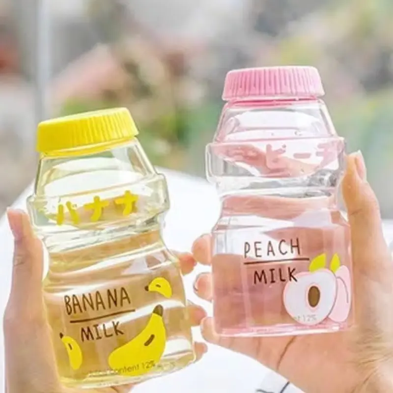 BOTOL MINUM LUCU AESTHETIC PLASTIK BENTUK YA KUL FREE BPA (BISA COD) Bottles Water Kitchenware 4