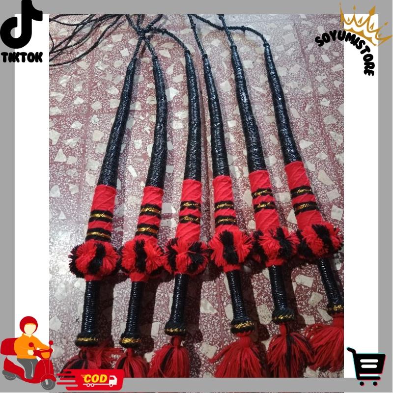 Pecut bopo murah 2 meter, pecut pawang, pecut gambuh, pecut kepang, jaranan, cemeti,pecut murah jaranan/barongan/bantengan/celeng/pecot/pecut budaya jawa SYS 6