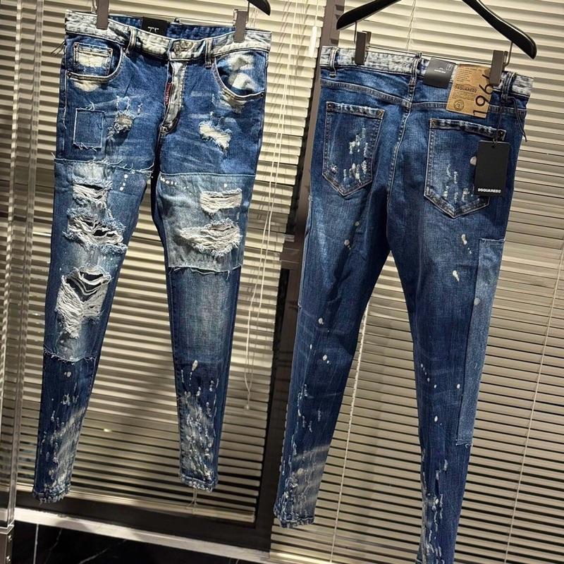 Quần jean nam DS, Q cái bang xanh, rách vảy sơn nhiều hàng Quảng Châu
