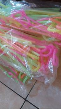 Product Review of Sedotan Fungky / Sedotan Ulir Spiral Warna- warni @50pcs Straw Buah Minuman from m**4 0