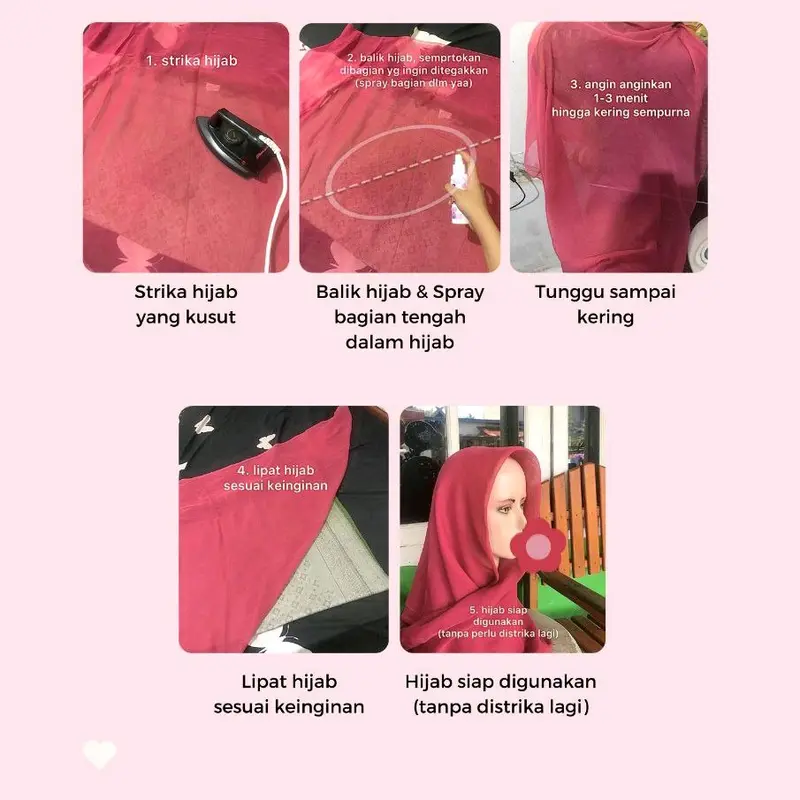 Hijab spray Enes vi Anti Leyot parfum pewangi jilbab kerudung anti lepek 100 Ml 2