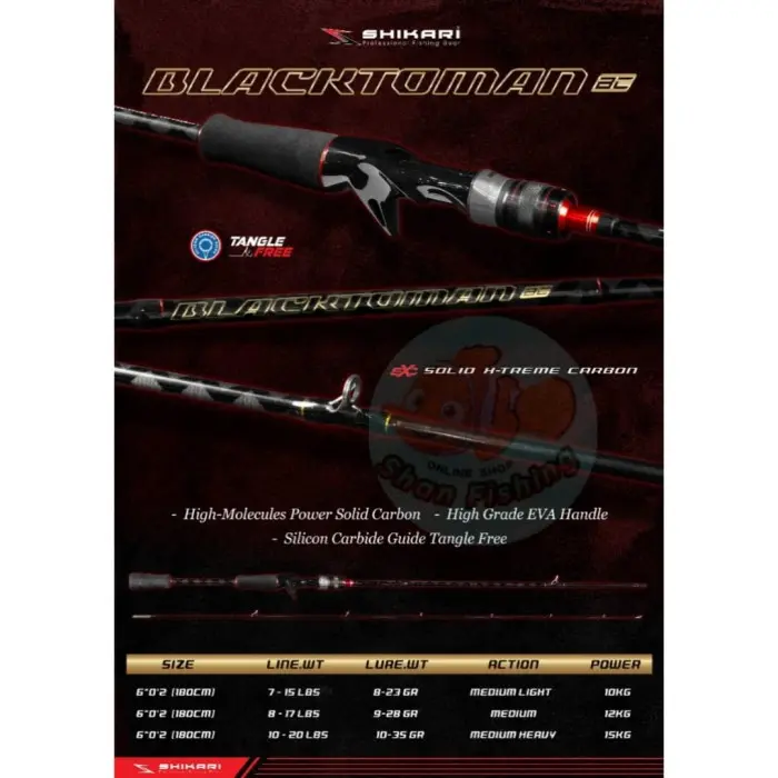 JORAN BC SHIKARI BLACK TOMAN 180CM ( FREE PACKING PIPA PARALON ) 0
