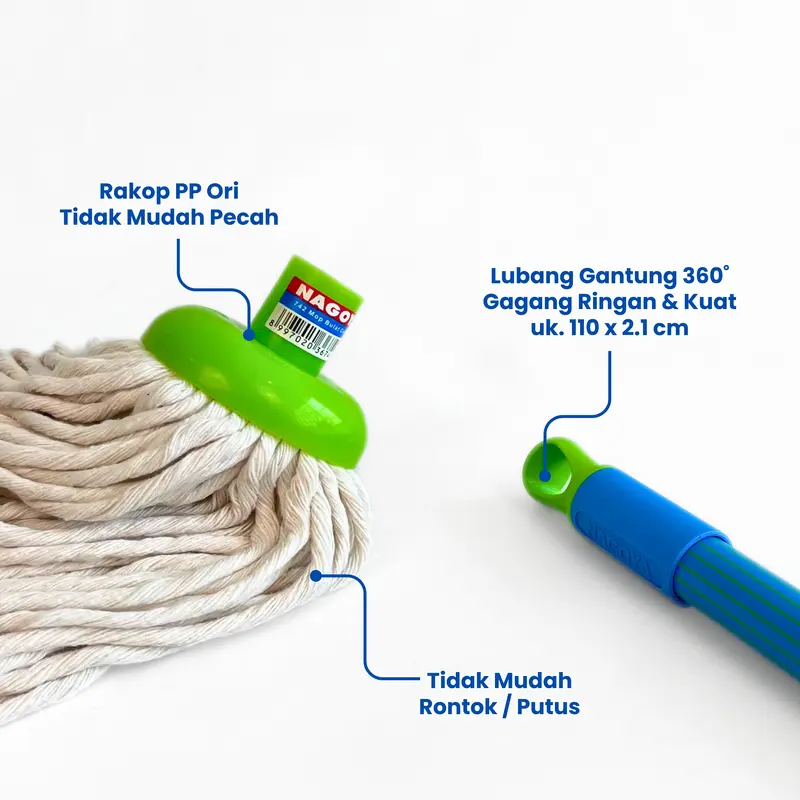 NAGOYA Mop/Pel Bulat Katun 5