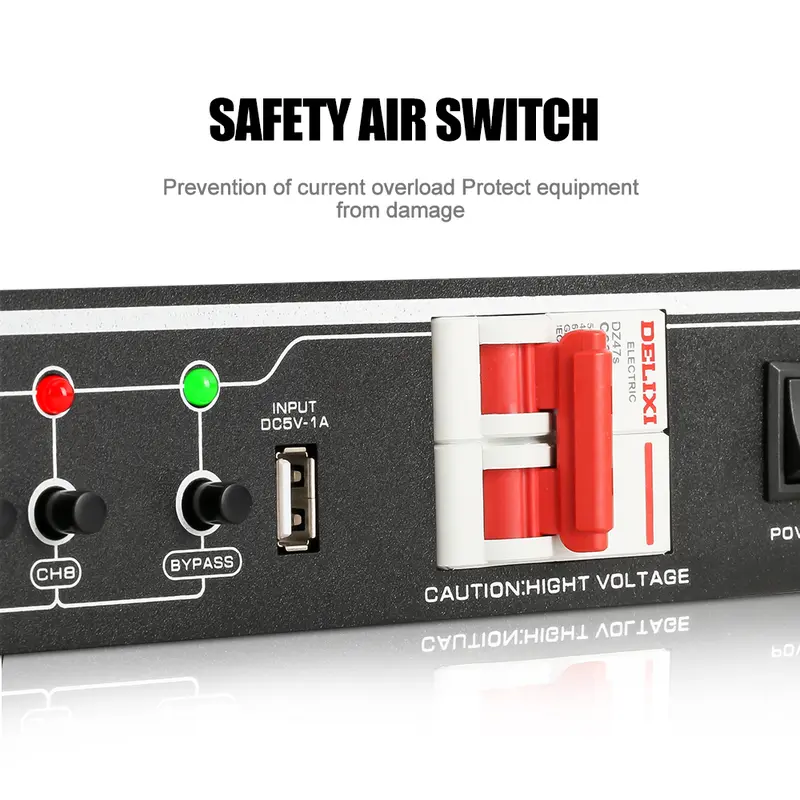 NEW BAXS Manajer listrik SR-328S 40 Amp power controller 8-channel audio time system power is applicable to stage central control socket controller. 4