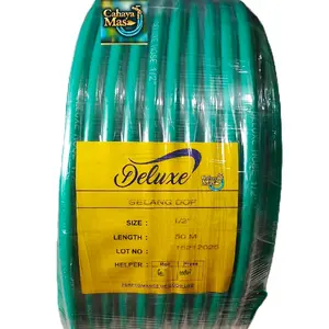 Selang Air Dop Deluxe 1/2"(50Meter)/Selang Selang Air Dop Doff elastis Deluxe Warna Hijau dan biru ( Random )