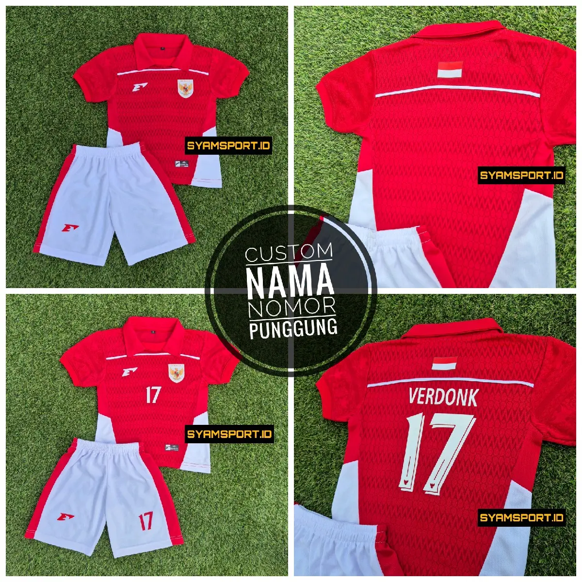 Jersey Timnas Indonesia Anak-Anak Sampai Remaja Usia 1-12 Tahun (Baju+Celana) Terbaru 2025 | Jersey Bola Anak-Anak | Jersey Bola Remaja | Jersey Timnas Kids | Jersey Futsal Anak-Anak