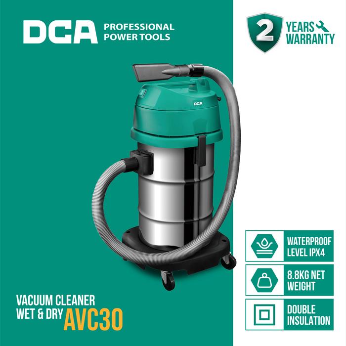 Gambar DCA Vacuum Cleaner Wet & Dry / Penghisap Debu Basah Kering 1200W 30Liter AVC30 dari DCA OFFICIAL STORE Kota Administrasi Jakarta Barat Tokopedia