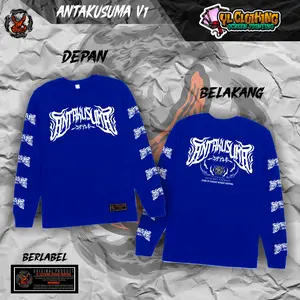Longsleeve Antakusuma V1 Original Yl Store Lengan Panjang Sablon Menyala Atasan Katun Distro Cowok