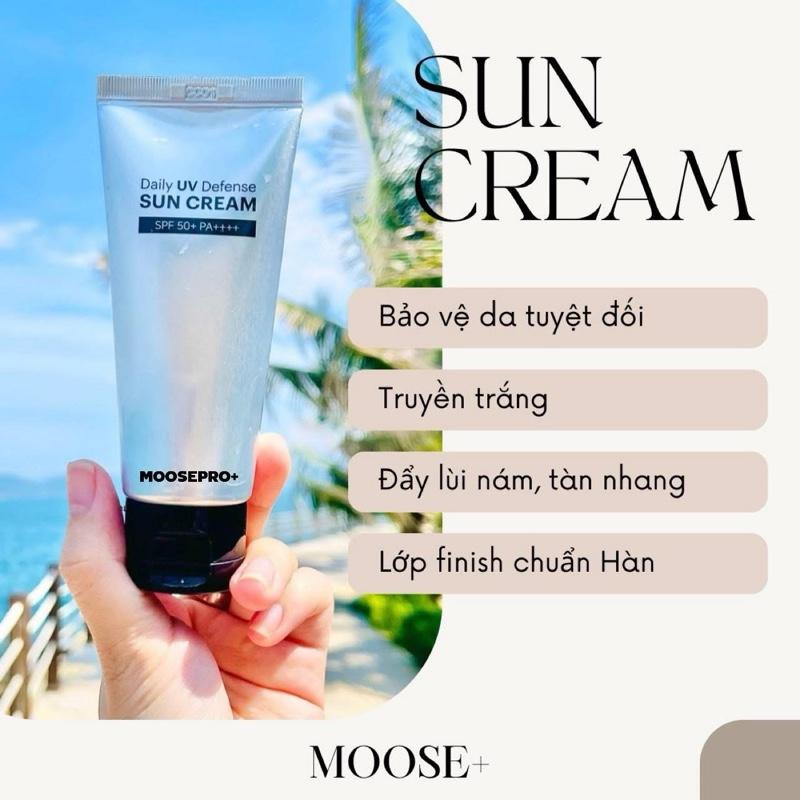 Kem chống nắng phổ rộng moosepro+  50gam hạn dùng 2027 Hàn Quốc MP635