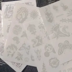 TATOMANIAFLAGSHIP-Stiker Tato Temporer Semi Permanen Anti Air Seri Old School