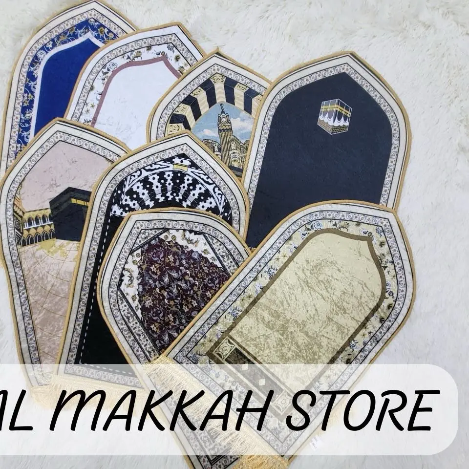 Sejadah Haramain Muka Velvet Anti Slip Shining (65*35CM) Gifts Good Quality Wholesale Price