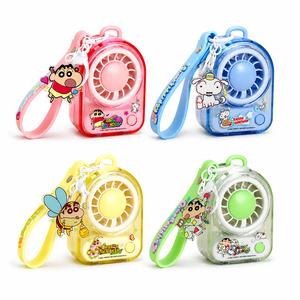 Quạt mini dễ thương, nhỏ gọn có dây đeo cổ tay và móc khóa chìa khóa, quạt cầm tay sạc USB dùng cho du lịch, trang điểm, văn phòng và sử dụng ngoài trời vào mùa hè