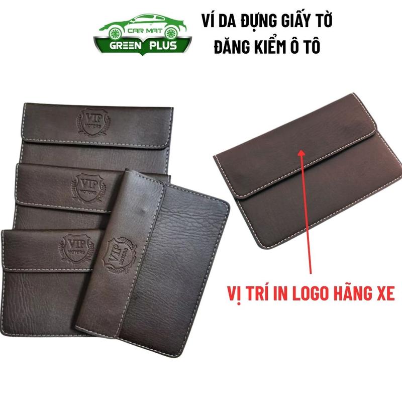 Ví Da Đăng Kiểm - Đựng Giấy Tờ Xe - Da PU Cao Cấp