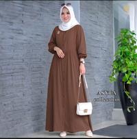 Gambar Gamis Wanita Long Dress Jumbo Busui Fashion Crinkle Airflow Bahan Halus Adem Nyaman untuk Ibu Menyusui dengan Kancing Atas Hidup dan Saku Sisi Kanan dari Asyfa Shop BDG_NEW Kab. Bandung 1 Tokopedia