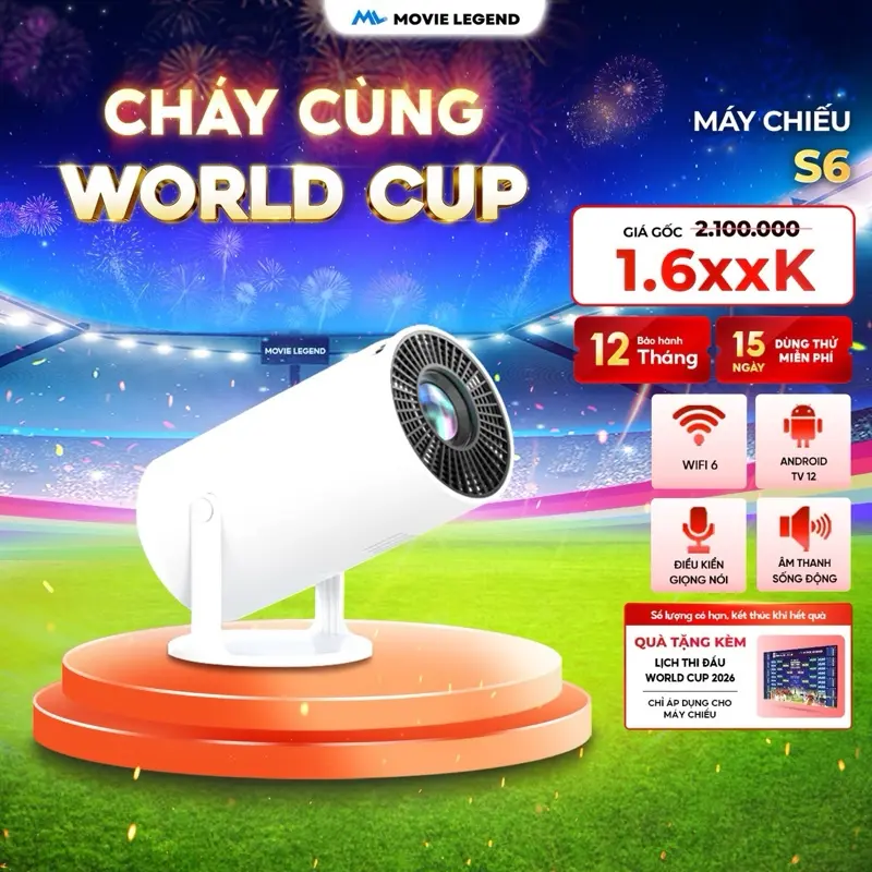 [SIÊU SALE 6/6] [HN6] Máy Chiếu S6 - Máy Chiếu Movie Legend - Hệ Điều Hành Android - MDA | BigBuy360 - bigbuy360.vn