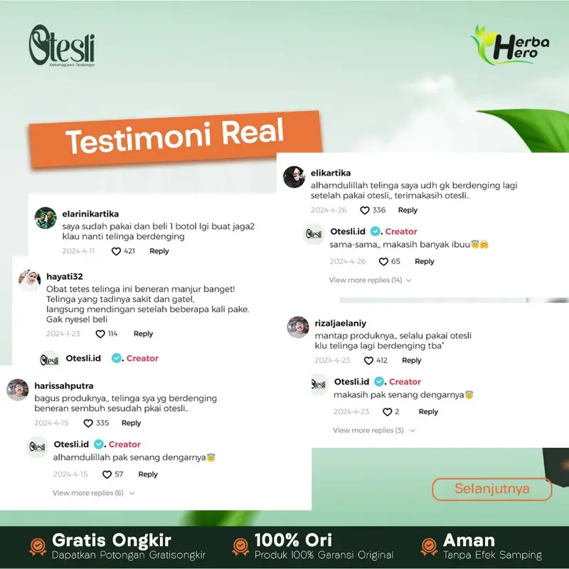OTESLI.ID | Obat Tetes Telinga Herbal Untuk Sembuhkan Radang Telinga 3