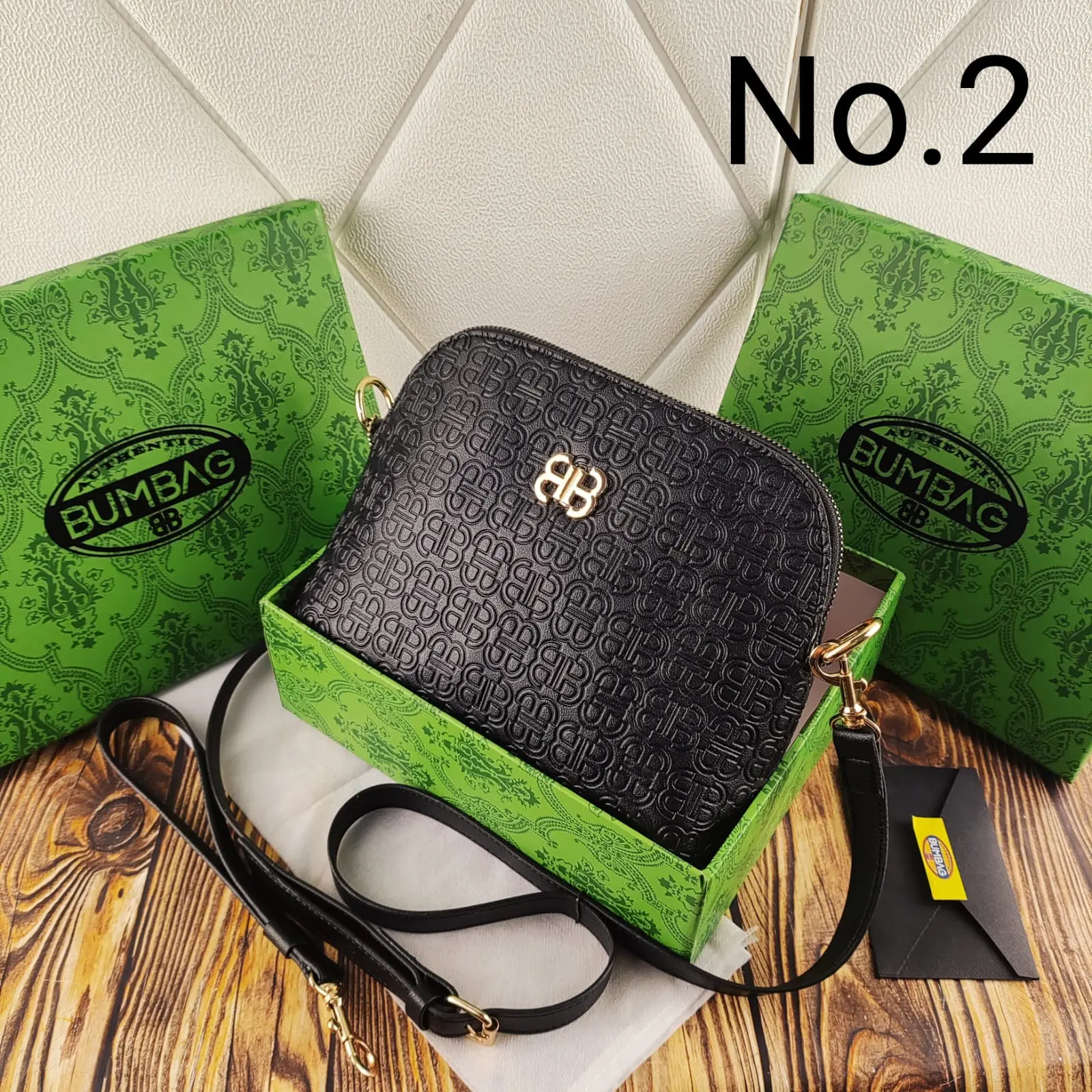 BAMBEG - TAS SELEMPANG WANITA OVAL FREEBOX - TAS WANITA KEKINIAN FREE PAPERBAG 191593
