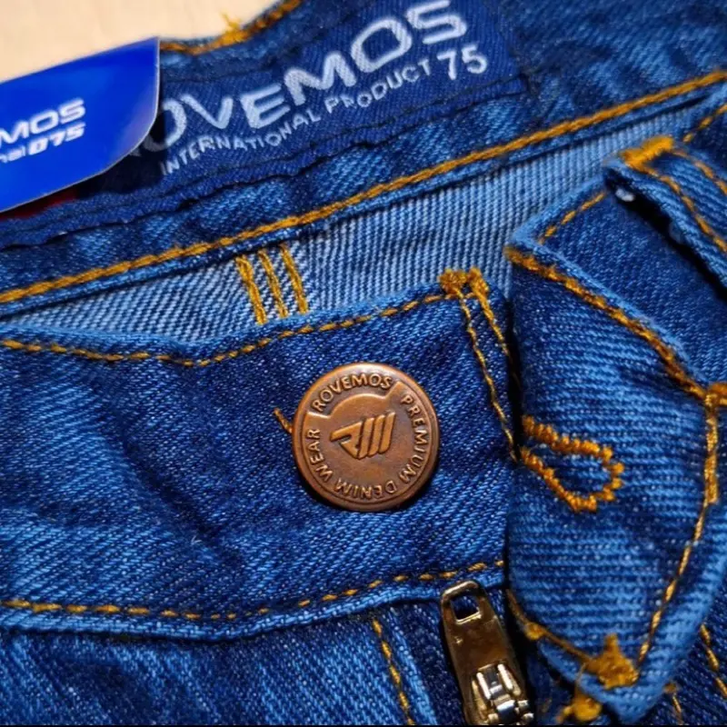 Celana Jeans Jumbo Big Size Panjang Pria ROVEMOS Original Model Standar Reguler Size 39 sampai 44 5