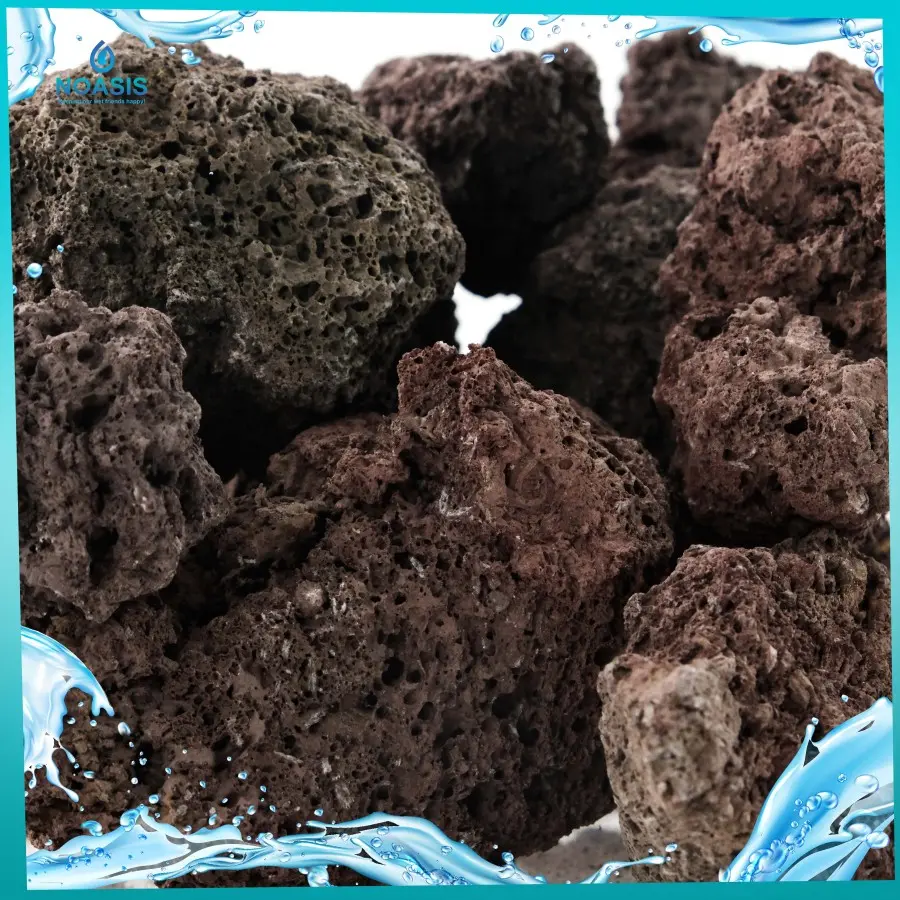 BATU LAVAROCK MERAH / HITAM 1 KG RUMAH BAKTERI AQUARIUM AQUASCAPE