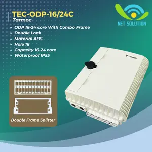 Tarmoc Fiber Optic ODP 16 Core PLC Box Cassete Splitter Double Lock