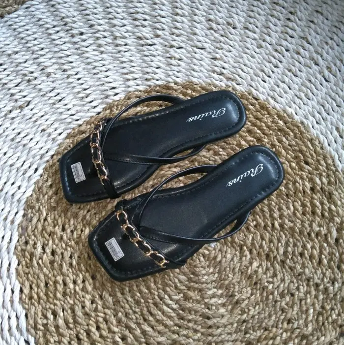 Sendal Wanita Jepit Rante 03 - Sandal Karet Selop - Shoes 1