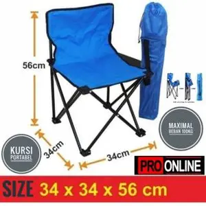 kursi lipat panjang / kursi lipat / portable / outdoor / kursi santai / kursi taman / kursi mancing Besi Furniture