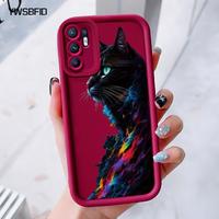 Gambar YWSBFID Casing Hp untuk OPPO Reno 6 4G Case Pola Kucing hitam Kasing Anti Drop Kesing Casing Silikon Softcase Casing - Gaya1, OPPO Reno 6 4G dari YWSBFID MALL Kab. Tangerang 2 Tokopedia