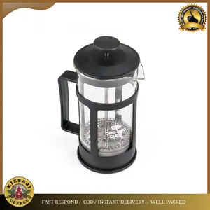 french press 350ml coffee plunger maker gelas filter alat seduh kopi - 350ml