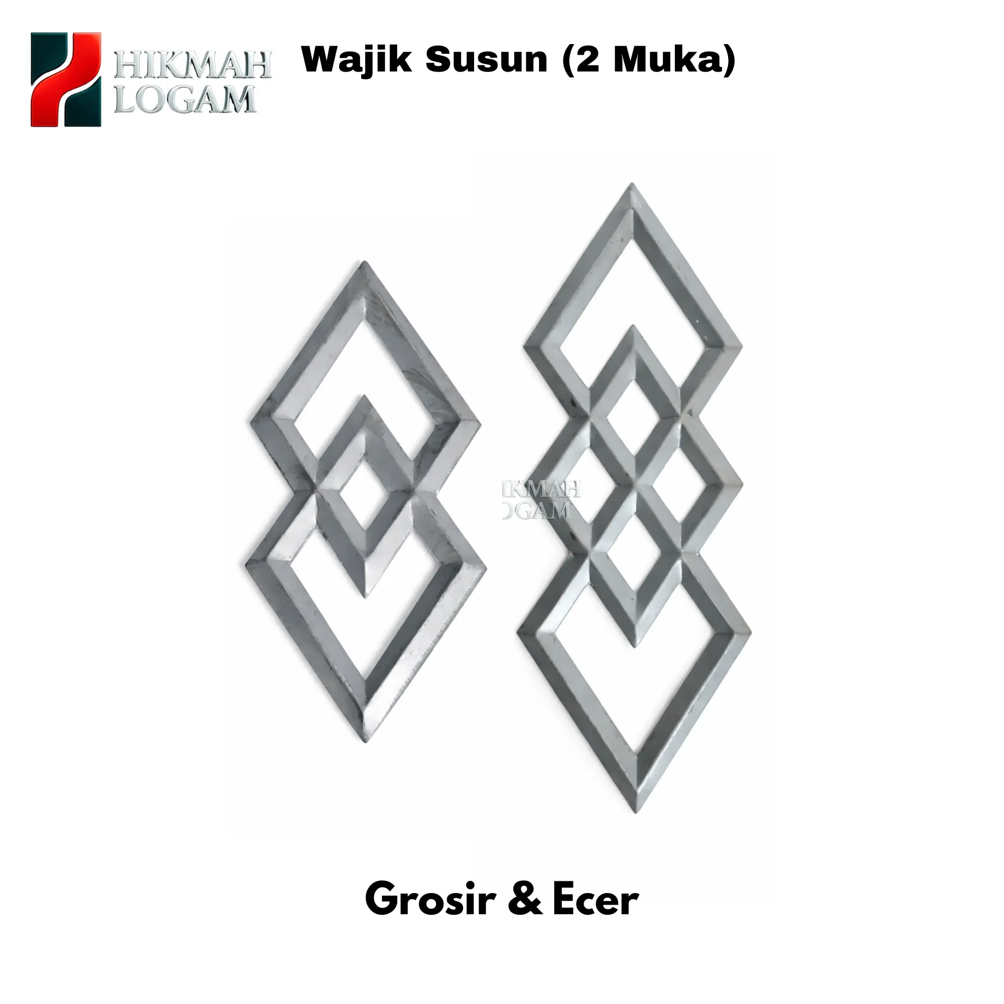 HL - Aksesoris Pagar Wajik Susun Tamara 2 muka | ornamen pagar tralis dll