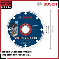 Gambar Bosch Diamond Wheel Metal / Mata Gerinda Potong Metal 4" (531) dari Drill&Co Kota Administrasi Jakarta Barat 2 Tokopedia