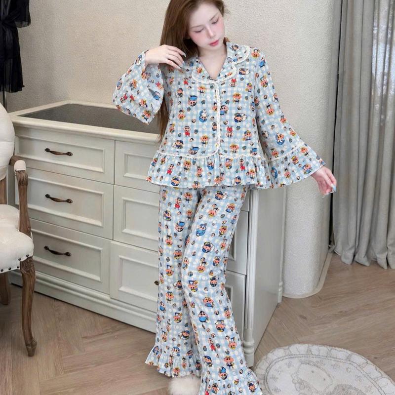 Đồ bộ mặc nhà chất tole họa tiết đáng yêu thoải mái cho mọi hoạt động tại nhà