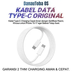 Danautoba OS -Paket Charger PD 20W/35W MFi + Kabel Type-C - Untuk iPhone 15-17 & iPad Pro MacBook -Garansi 1 Tahun