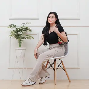 KRATOSS - FLAREPANTS RIB Knit CUTBRAY -Celana Panjang wanita Celana Korean style - CELANA WANITA TERBARU CUTBRAY KNIT